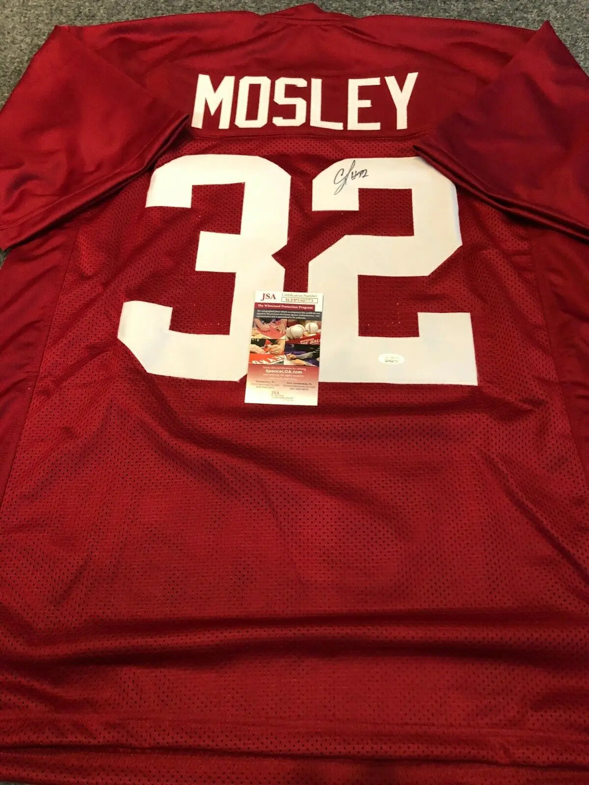 Alabama Crimson Tide Josh Jacobs Autographed Signed Jersey Beckett Coa –  MVP Authentics