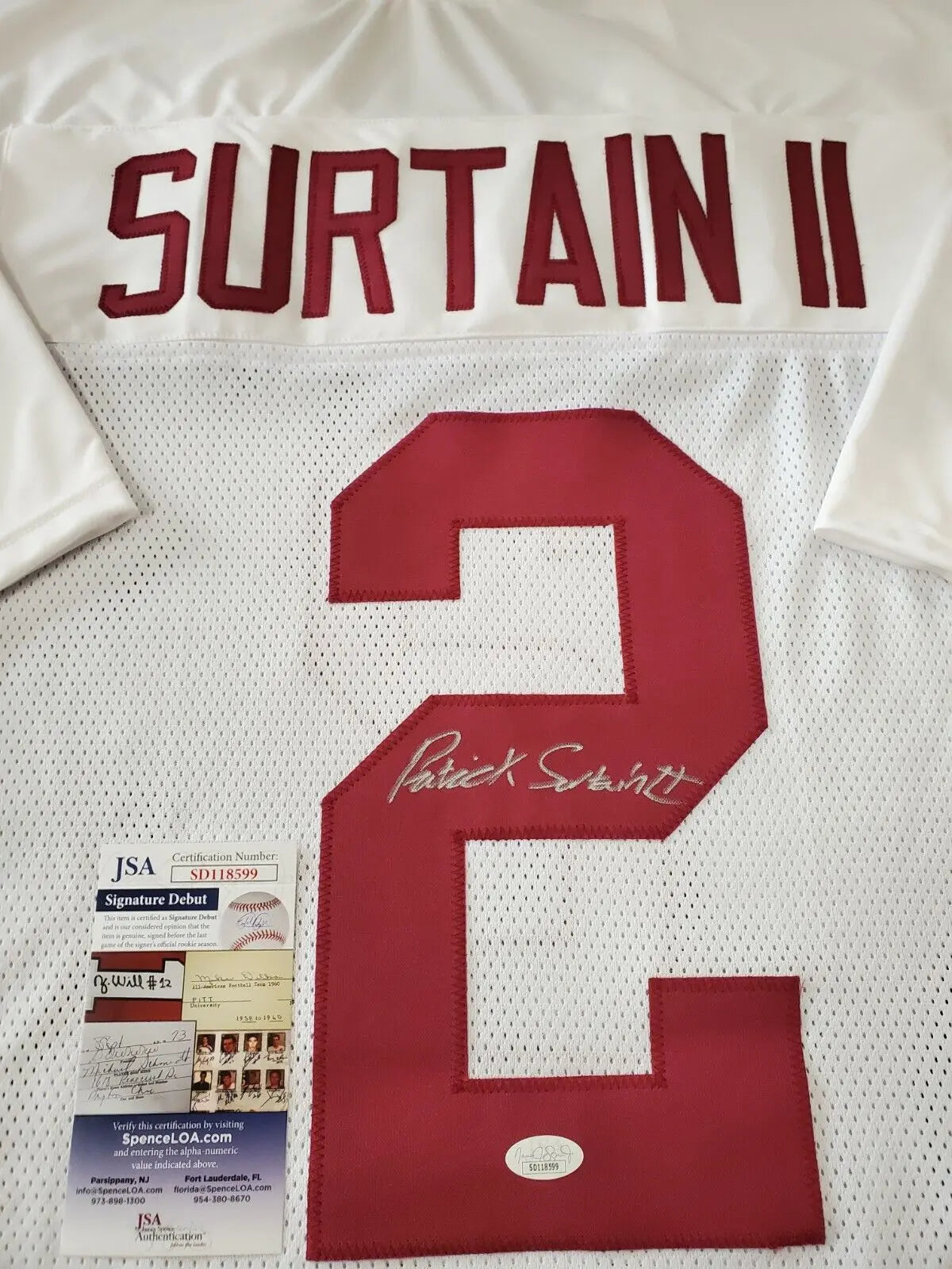 Alabama autograph store jersey