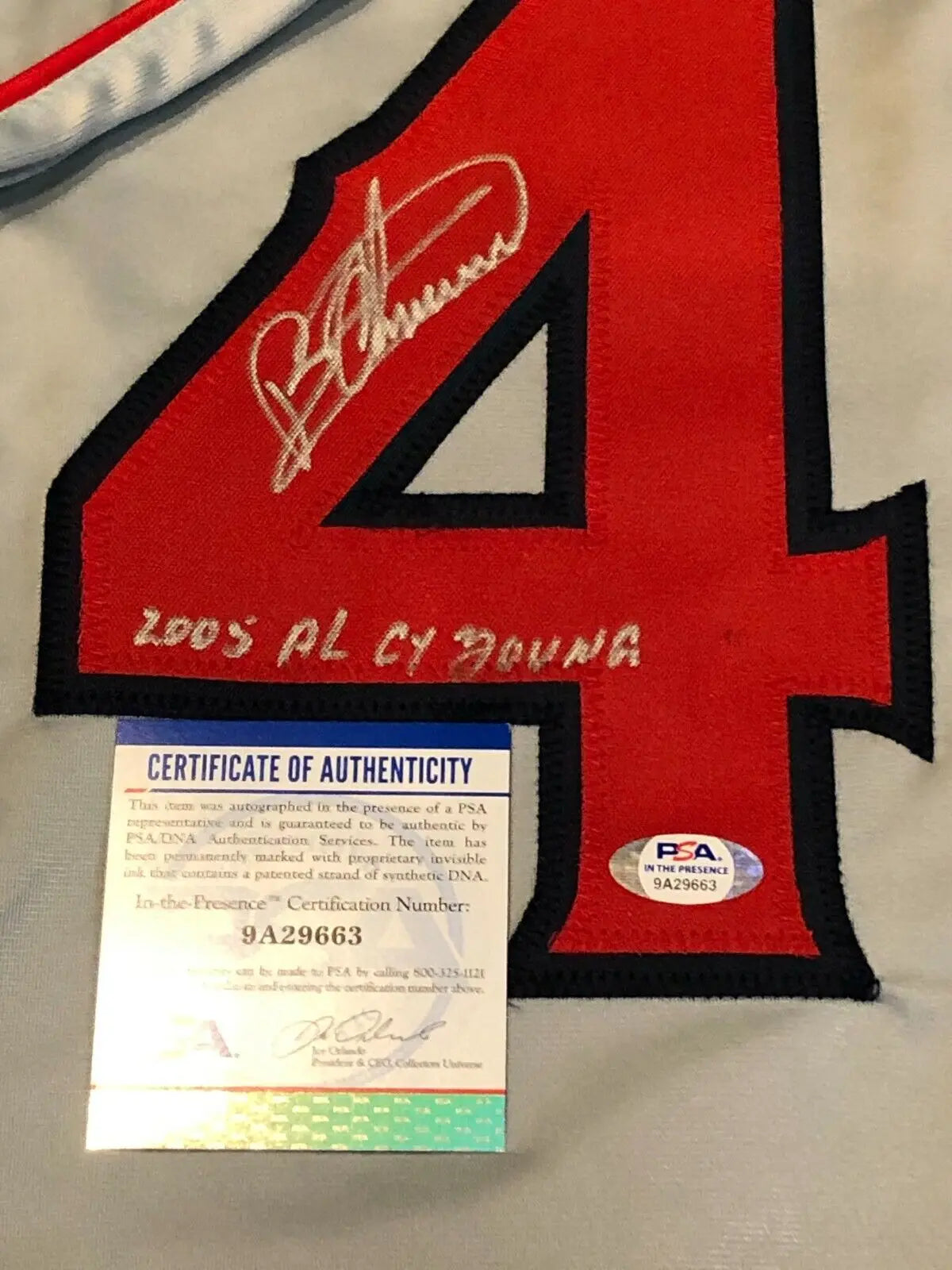 Cleveland Indians Bartolo Colon Signed Jersey with Beckett COA