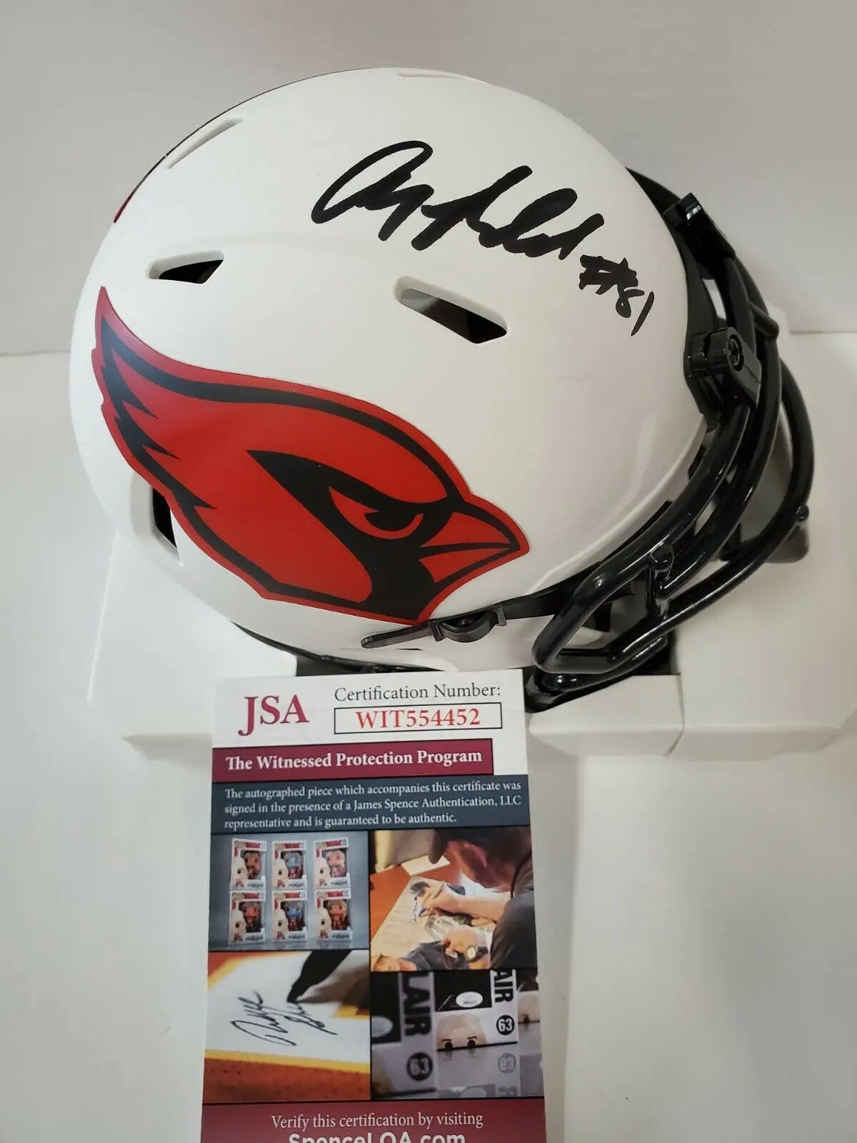 Arizona Cardinals Rondale Moore Autographed Eclipse Mini Helmet