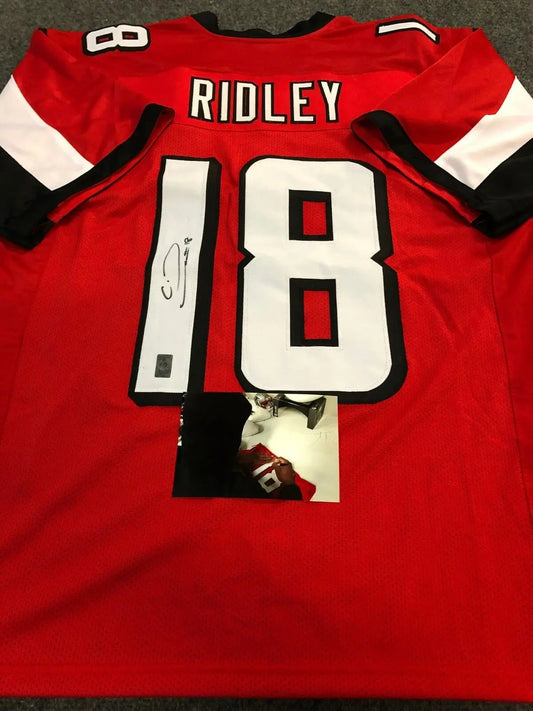 MVP Authentics Atlanta Falcons Calvin Ridley Autographed Signed Jersey Gtsm Holo 134.10 sports jersey framing , jersey framing