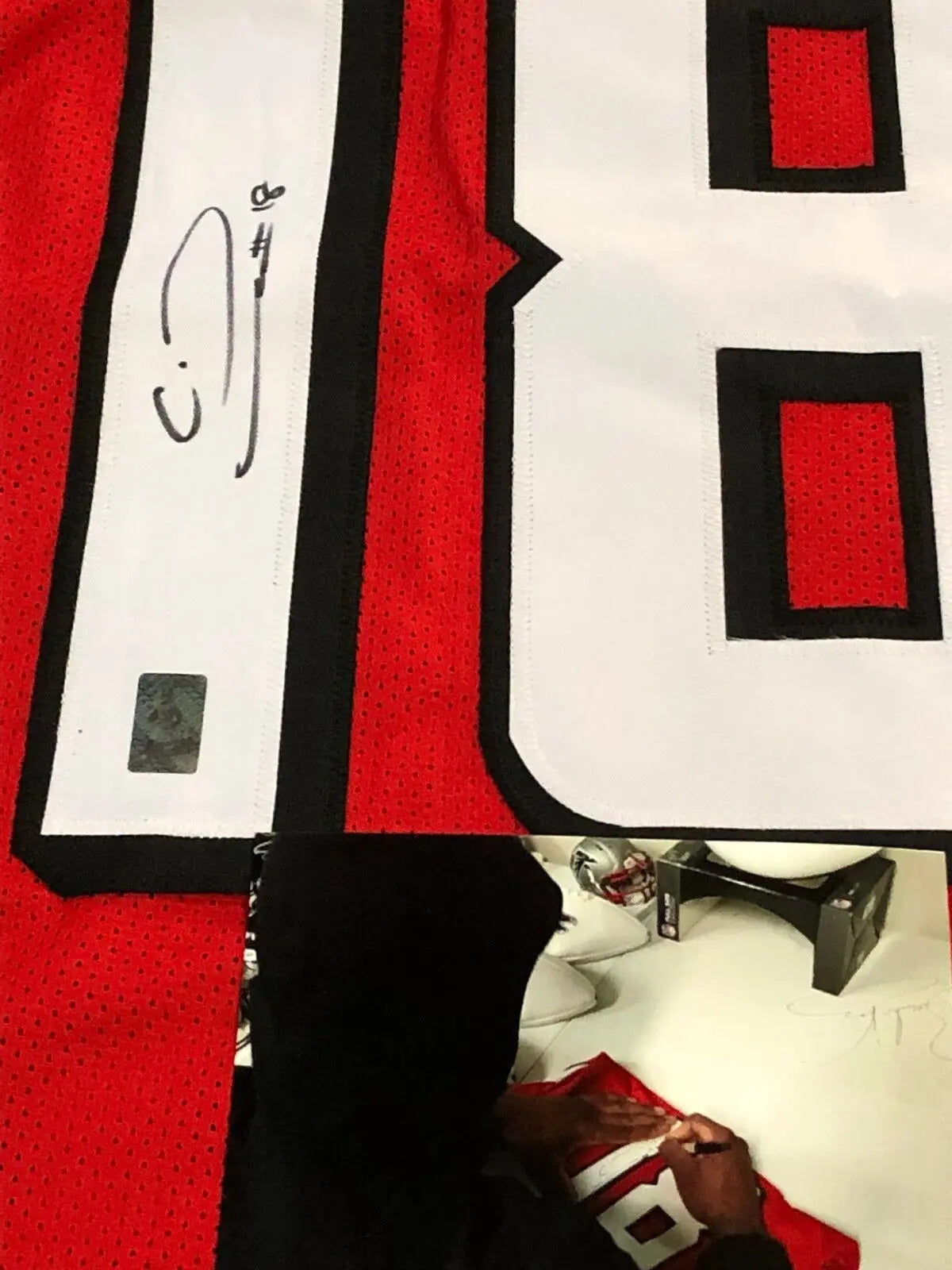 Calvin ridley signed store jersey