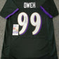 MVP Authentics BALTIMORE RAVENS ODAFE JAYSON OWEH AUTOGRAPHED SIGNED JERSEY JSA COA 135 sports jersey framing , jersey framing