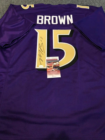 Baltimore Ravens Marquise Brown Autographed Signed Jersey Jsa Coa – MVP  Authentics