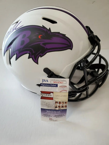 Baltimore Ravens Odafe Jayson Oweh Autographed Speed Mini Helmet