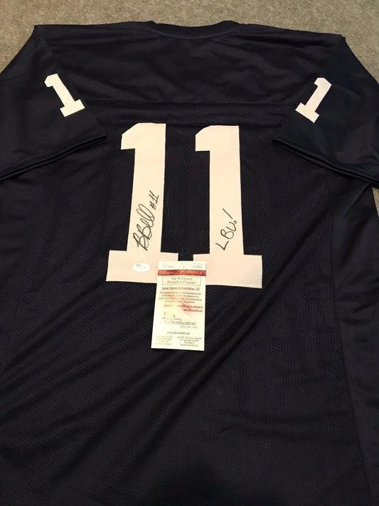 MVP Authentics Brandon Bell Autographed Signed Inscribed Penn State Jersey Jsa Coa 117 sports jersey framing , jersey framing