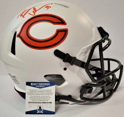 Brian Urlacher Signed HOF 2018 Inscription Chicago Bears Lunar Eclipse — RSA