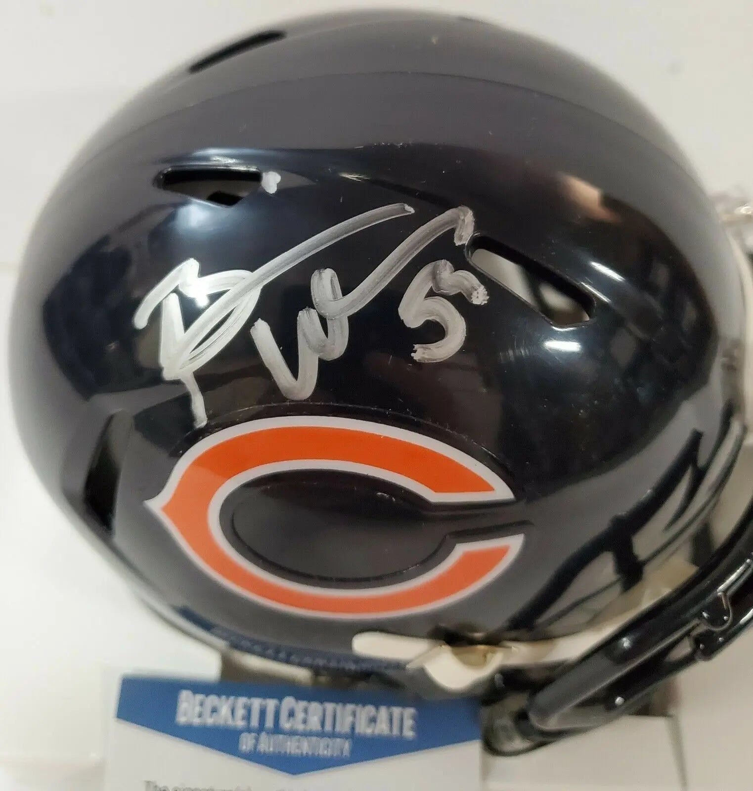 Brian Urlacher Signed Chicago Bears Eclipse Mini Helmet Beckett