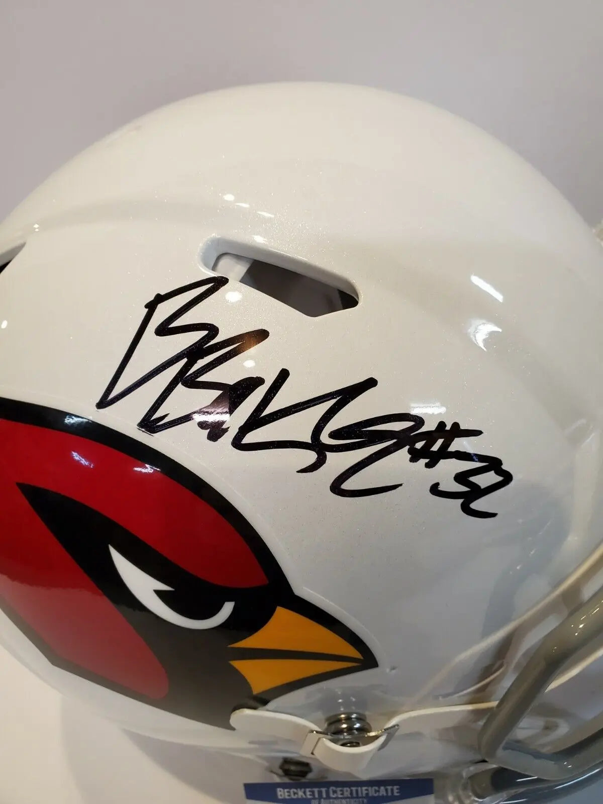 MVP Authentics Budda Baker Signed Arizona Cardinals Speed Authentic Full Size Helmet Bas Coa 449.10 sports jersey framing , jersey framing