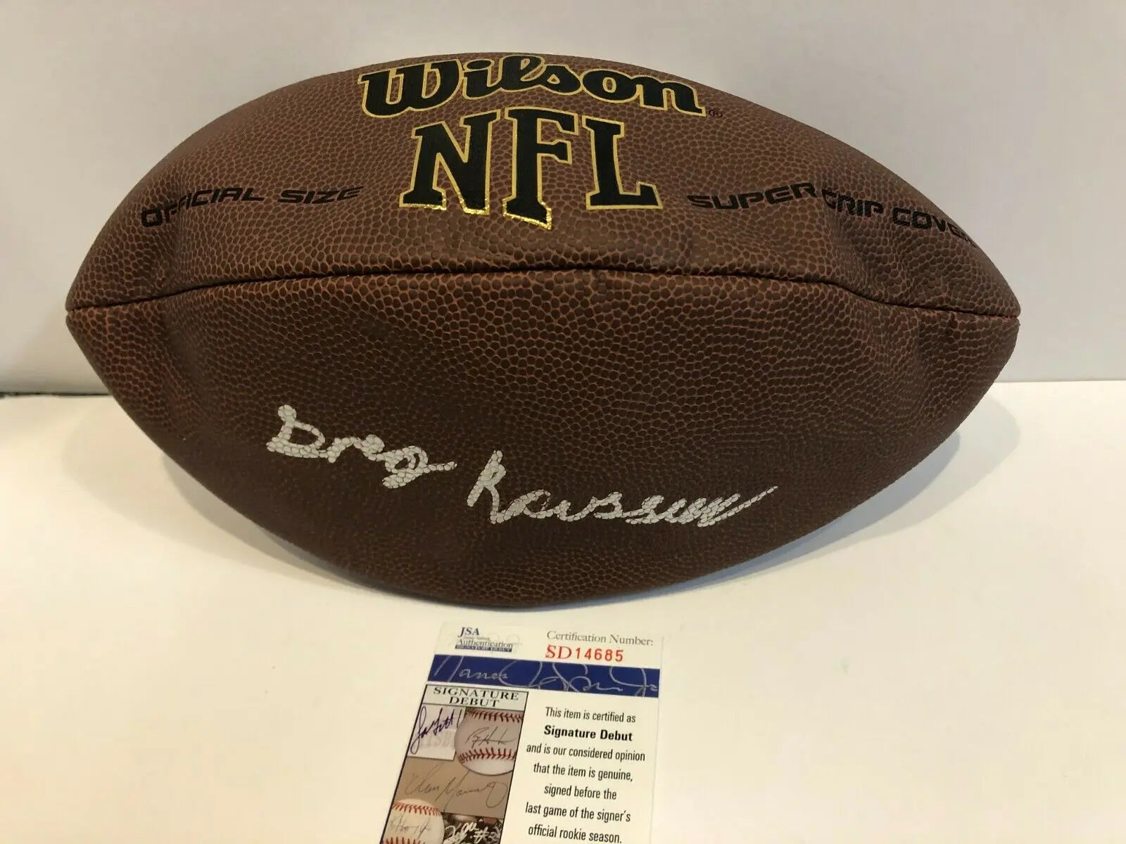 Wilson Buffalo Bills Autograph Official Size 11'' Football