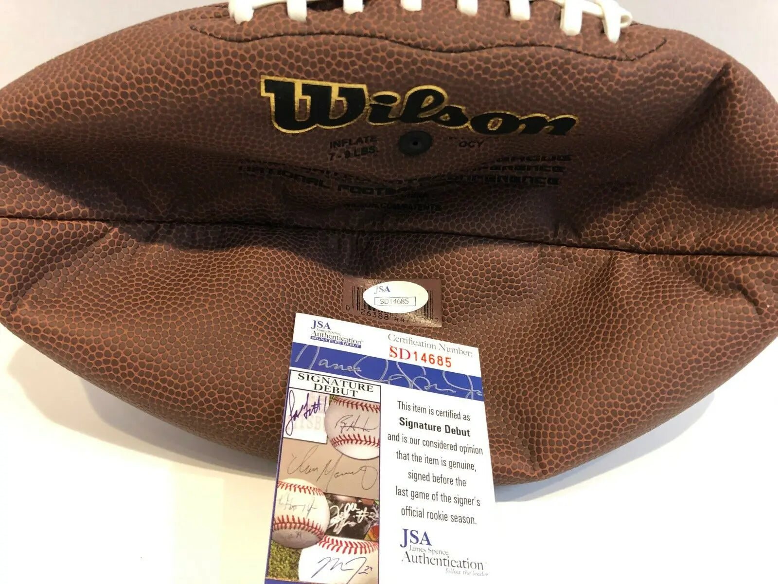 Wilson Buffalo Bills Autograph Official Size 11'' Football