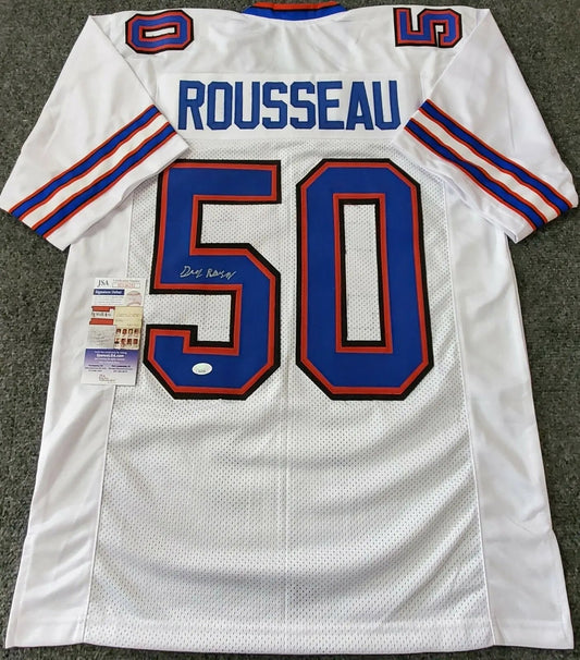 MVP Authentics Buffalo Bills Gregory Rousseau Autographed Signed Jersey Jsa Coa 143.10 sports jersey framing , jersey framing