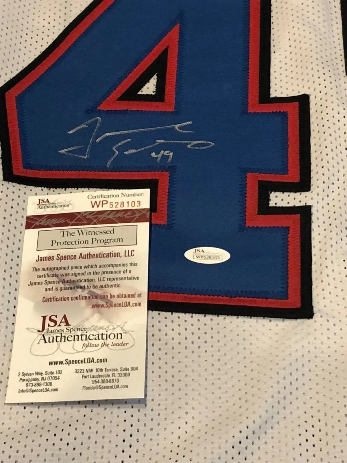 Tremaine store Edmunds Buffalo Bills custom signed jersey