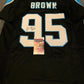 MVP Authentics Carolina Panthers Derrick Brown Autographed Signed Jersey Jsa  Coa 107.10 sports jersey framing , jersey framing