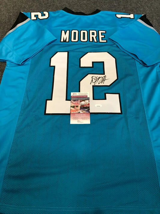 MVP Authentics Carolina Panthers Dj Moore Autographed Signed Jersey Jsa  Coa 107.10 sports jersey framing , jersey framing