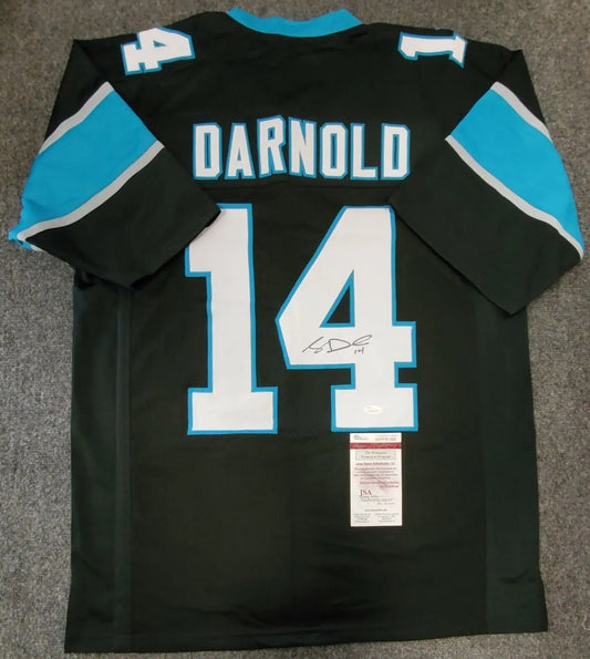 MVP Authentics Carolina Panthers Sam Darnold Autographed Signed Jersey Jsa  Coa 179.10 sports jersey framing , jersey framing