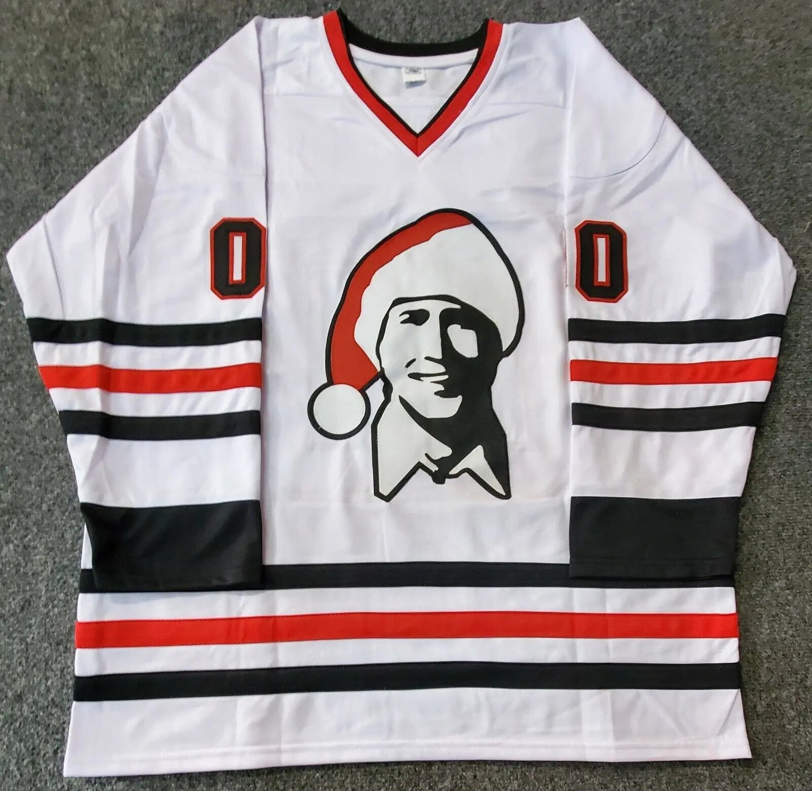 Press Pass Collectibles Chevy Chase Beat Me Off - Clark Griswold Authentic Signed Hockey Jersey BAS Wit