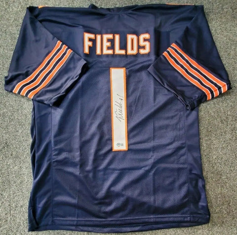 footballcollectible Justin Fields Autographed Chicago Bears Jersey