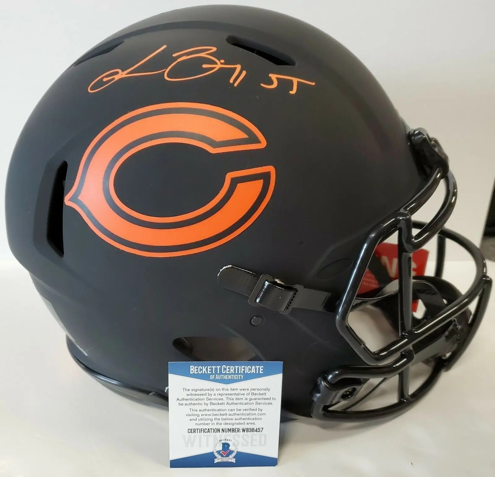 Charles Tillman Signed Chicago Bears Eclipse Mini Helmet Beckett Coa