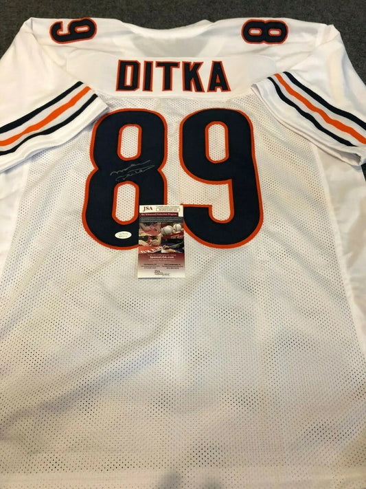 MVP Authentics Chicago Bears Mike Ditka Autographed Signed Jersey Jsa  Coa 107.10 sports jersey framing , jersey framing