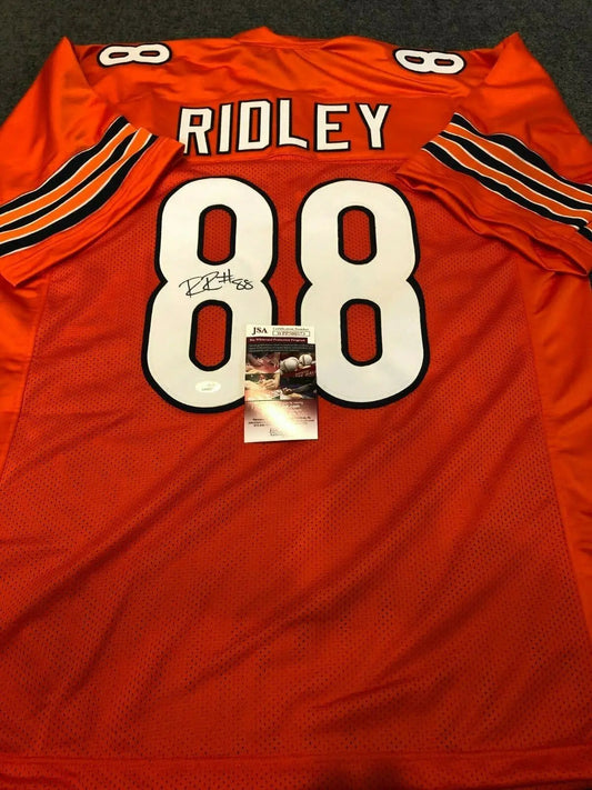 MVP Authentics Chicago Bears Riley Ridley Autographed Signed Jersey Jsa Coa 107.10 sports jersey framing , jersey framing