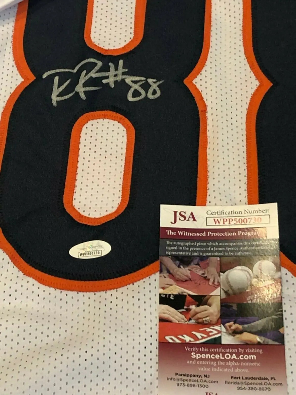 MVP Authentics Chicago Bears Riley Ridley Autographed Signed Jersey Jsa Coa 107.10 sports jersey framing , jersey framing