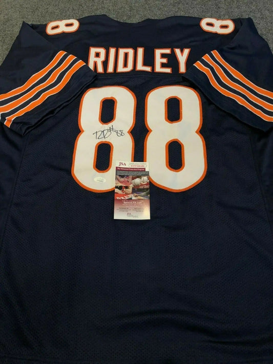 MVP Authentics Chicago Bears Riley Ridley Autographed Signed Jersey Jsa Coa 107.10 sports jersey framing , jersey framing