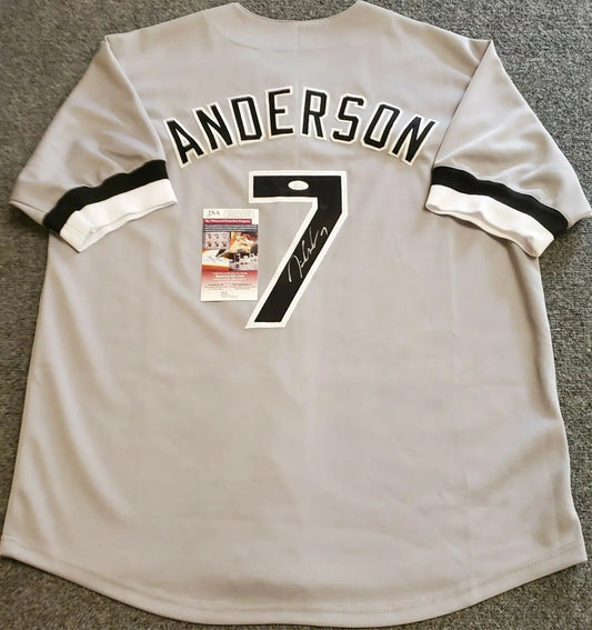 MVP Authentics Chicago White Sox Tim Anderson Autographed Signed Jersey Jsa Coa 107.10 sports jersey framing , jersey framing