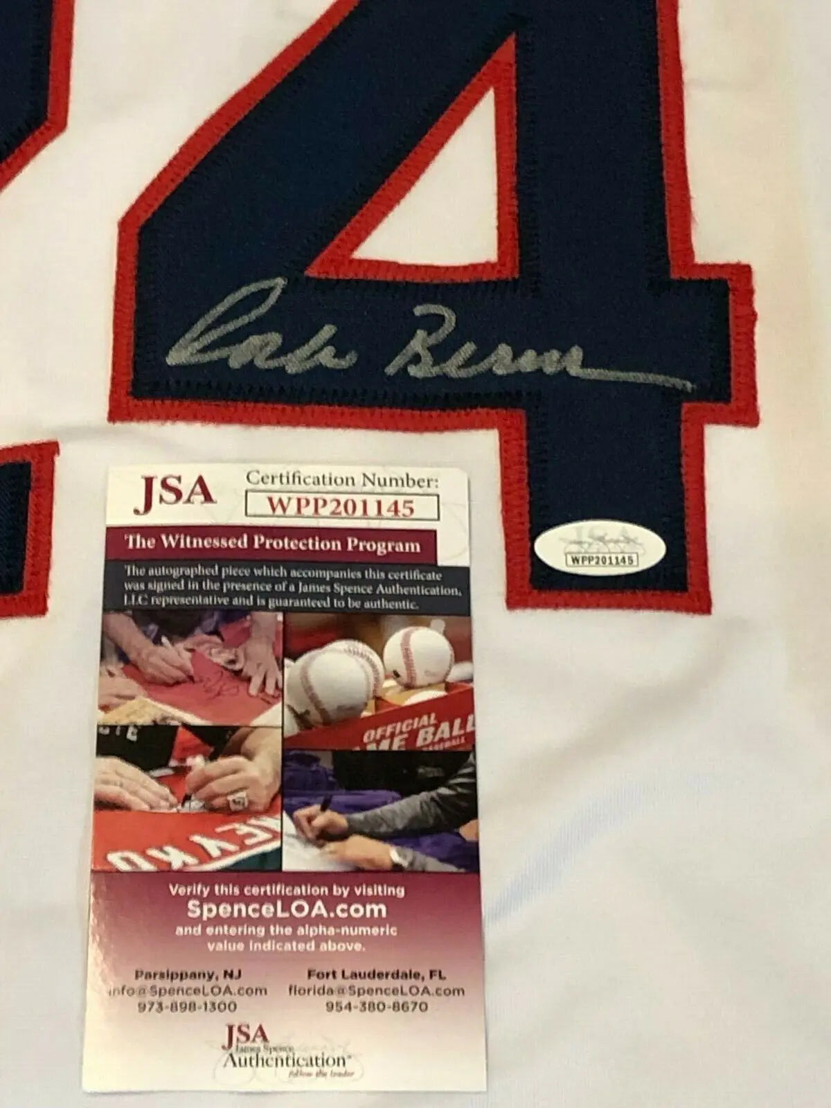 MVP Authentics Corbin Bernsen "Roger Dorn" Autographed Signed Major League Jersey Jsa  Coa 99 sports jersey framing , jersey framing