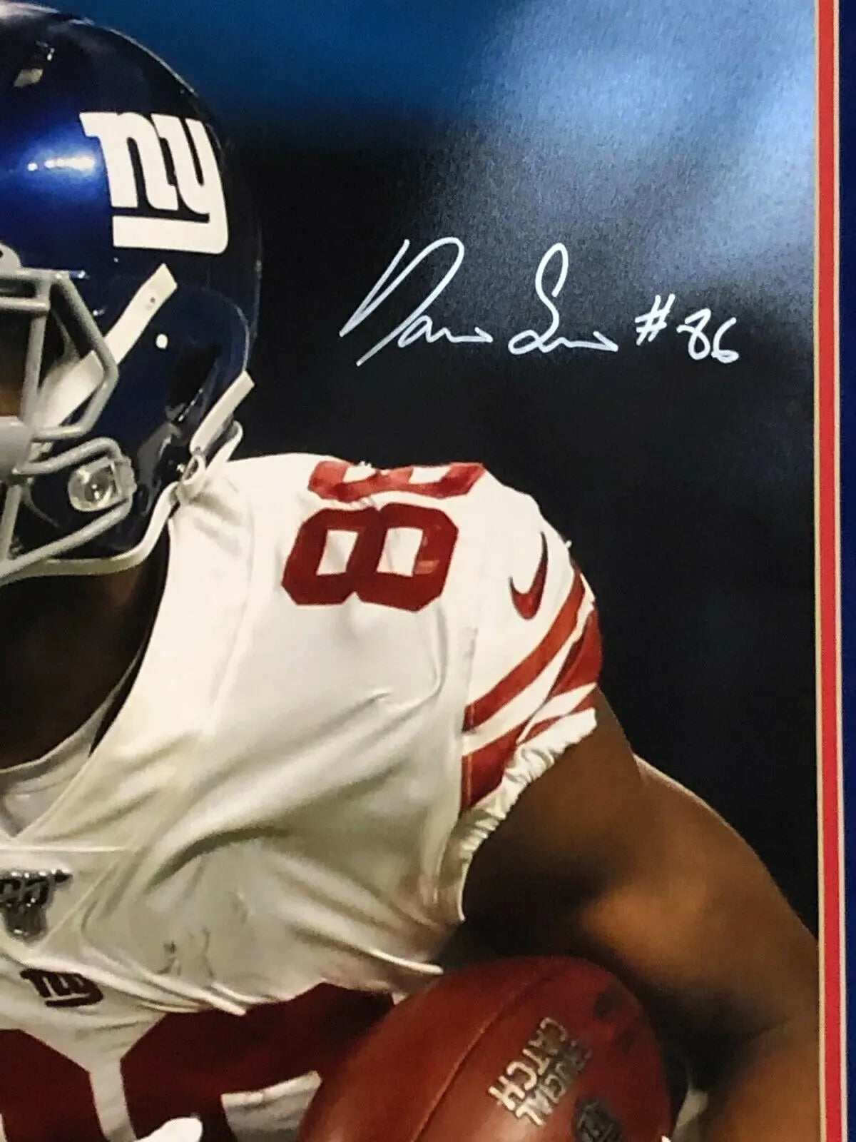 MVP Authentics DARIUS SLAYTON FRAMED SIGNED N.Y. GIANTS 16x20 PHOTO JSA COA 179.10 sports jersey framing , jersey framing