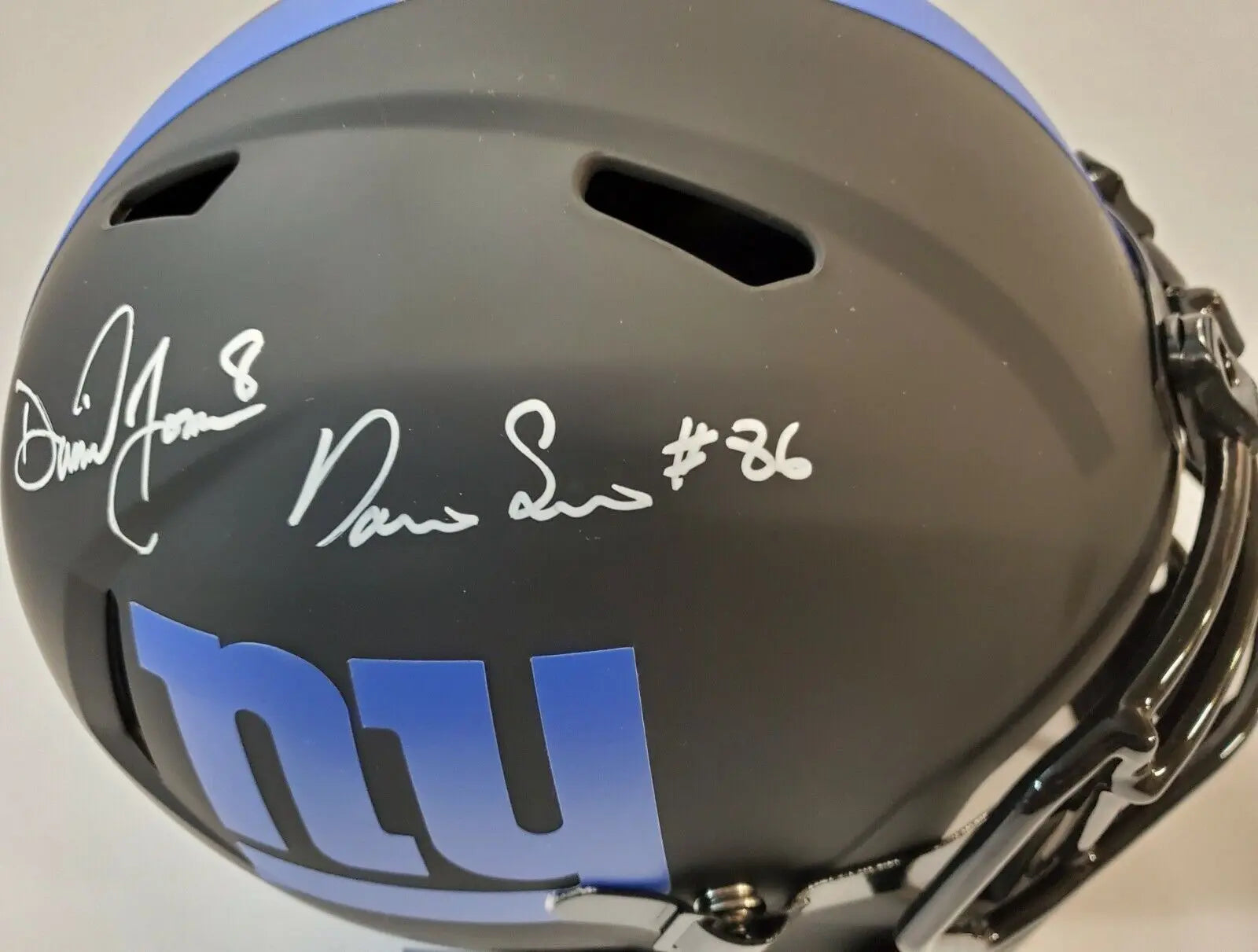 Daniel Jones Darius Slayton Autographed Ny Giants Eclipse Replica Helm –  MVP Authentics