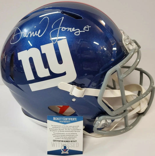 Daniel Jones Darius Slayton Autographed Ny Giants Eclipse Replica Helm –  MVP Authentics