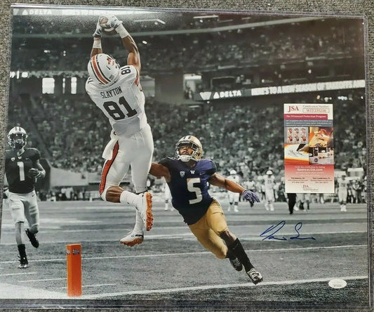 MVP Authentics Darius Slayton Autographed Signed Auburn Tigers 16X20 Photo Jsa  Coa 89.10 sports jersey framing , jersey framing