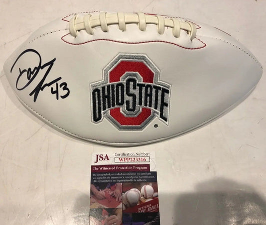 MVP Authentics Darron Lee Autographed Signed Ohio State Buckeyes Logo Football Jsa Coa 108 sports jersey framing , jersey framing