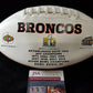 MVP Authentics Denver Broncos Kj Hamler Autographed Logo Football Jsa Coa 117 sports jersey framing , jersey framing