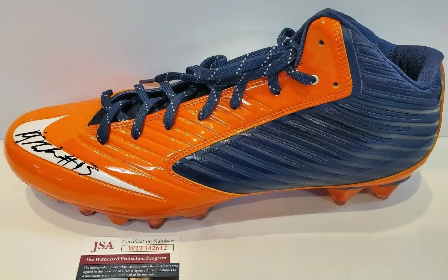 Denver Broncos Kj Hamler Autographed Signed Nike Cleat Jsa Coa – MVP  Authentics