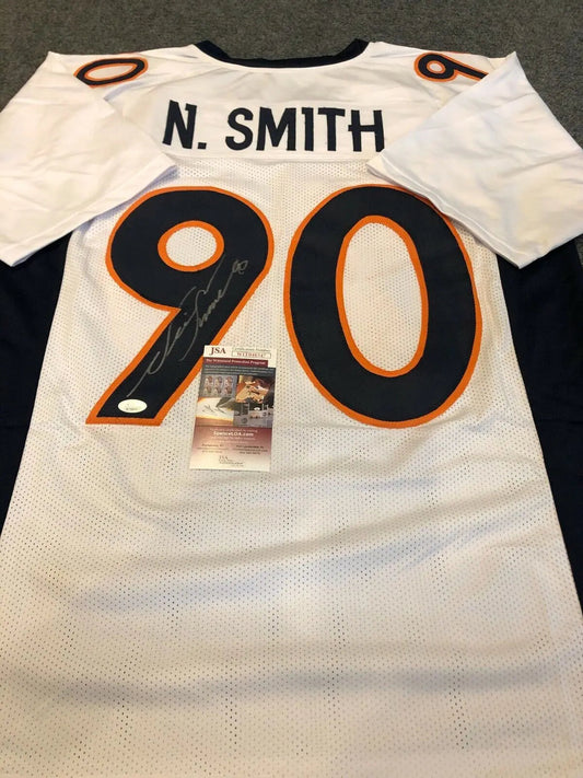 MVP Authentics Denver Broncos Neil Smith Autographed Signed Jersey Jsa  Coa 116.10 sports jersey framing , jersey framing