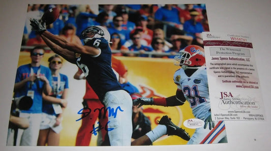 MVP Authentics Derek Moye Autographed Signed Penn State 8X10 Photo Jsa  Coa 36 sports jersey framing , jersey framing