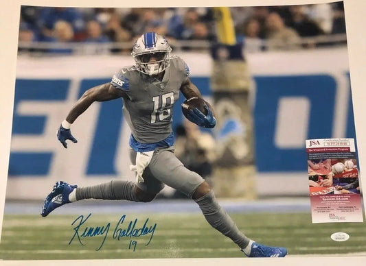 MVP Authentics Detroit Lions Kenny Golladay Autographed Signed 16X20 Photo Jsa  Coa 90 sports jersey framing , jersey framing