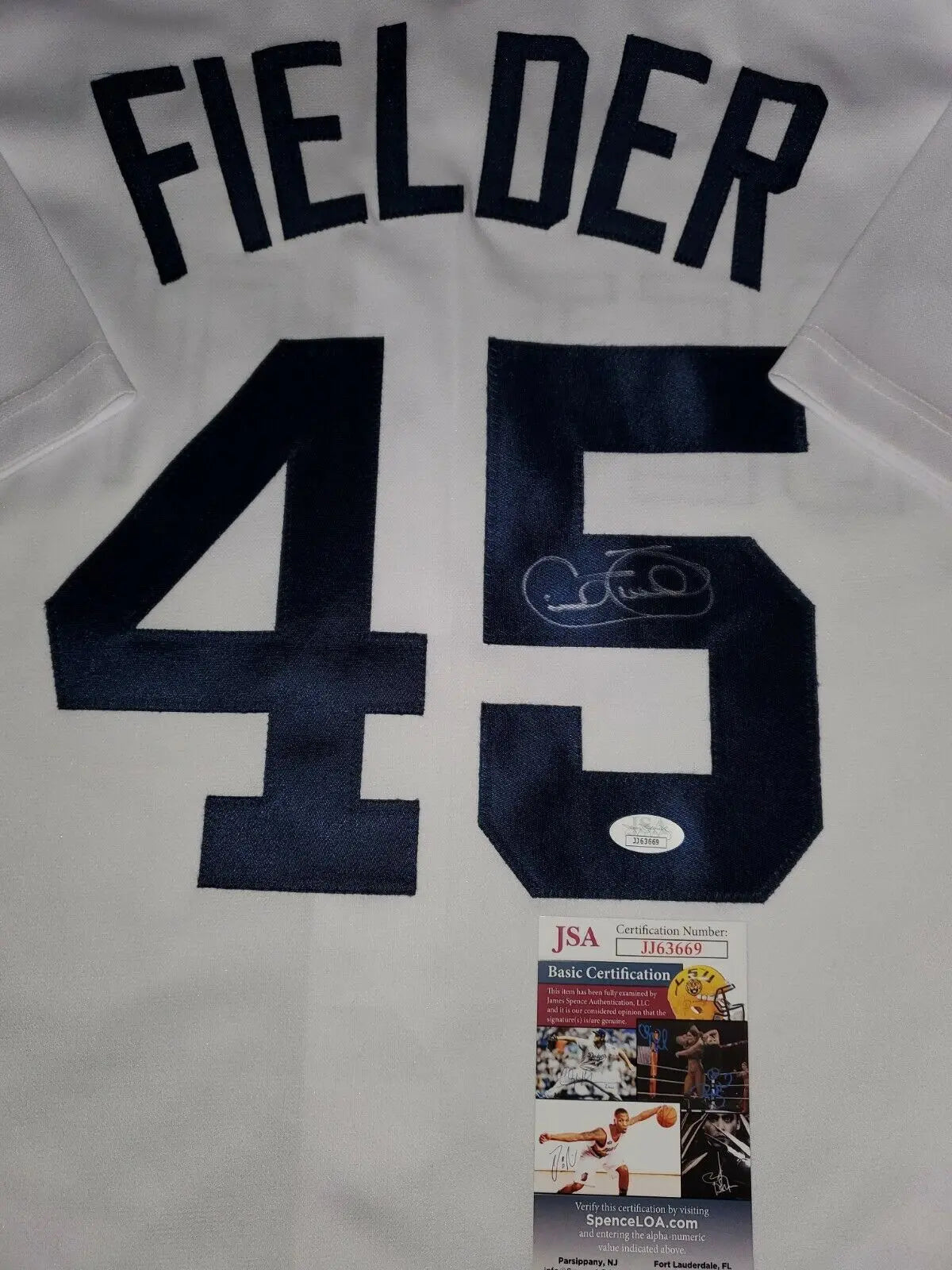 Framed Detroit Tigers Cecil Fielder Autographed Signed Jersey