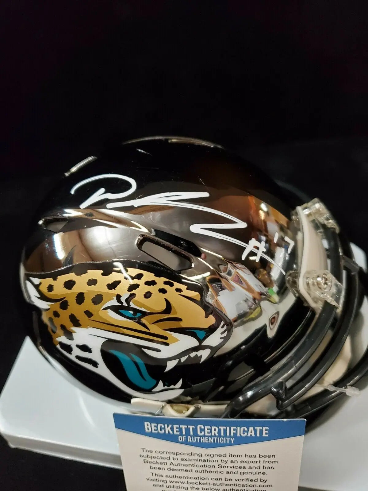 KEELAN COLE Signed / Autographed Authentic Jaguars Mini Helmet JSA COA