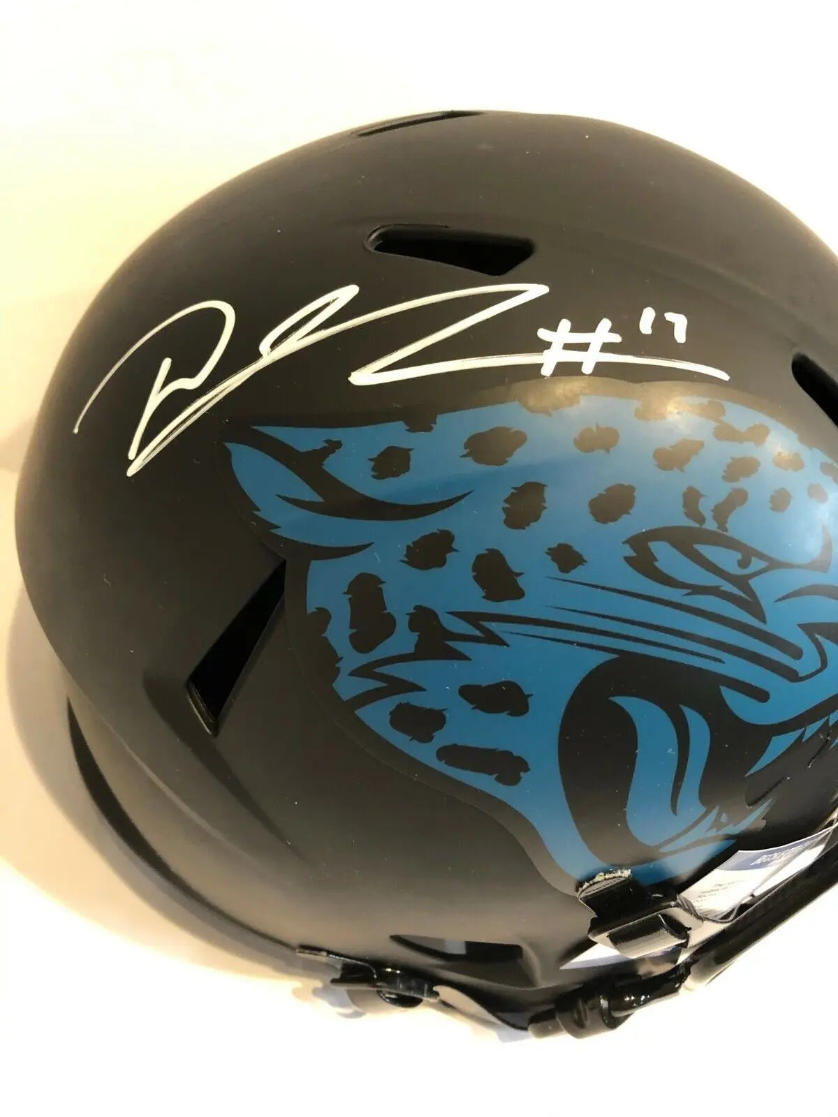 D. J. Chark Signed Jaguars Full-Size AMP Alternate Speed Helmet (Beckett)