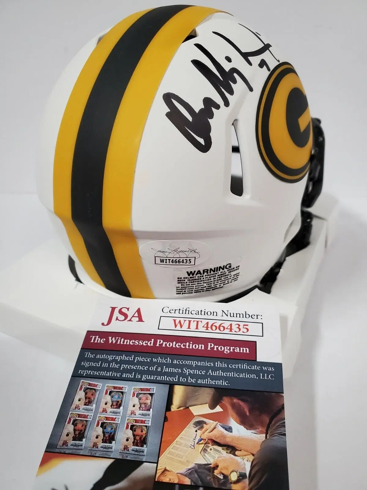 Green Bay Packers Don Majkowski Signed Full Size Flash Rep Helmet Jsa Coa