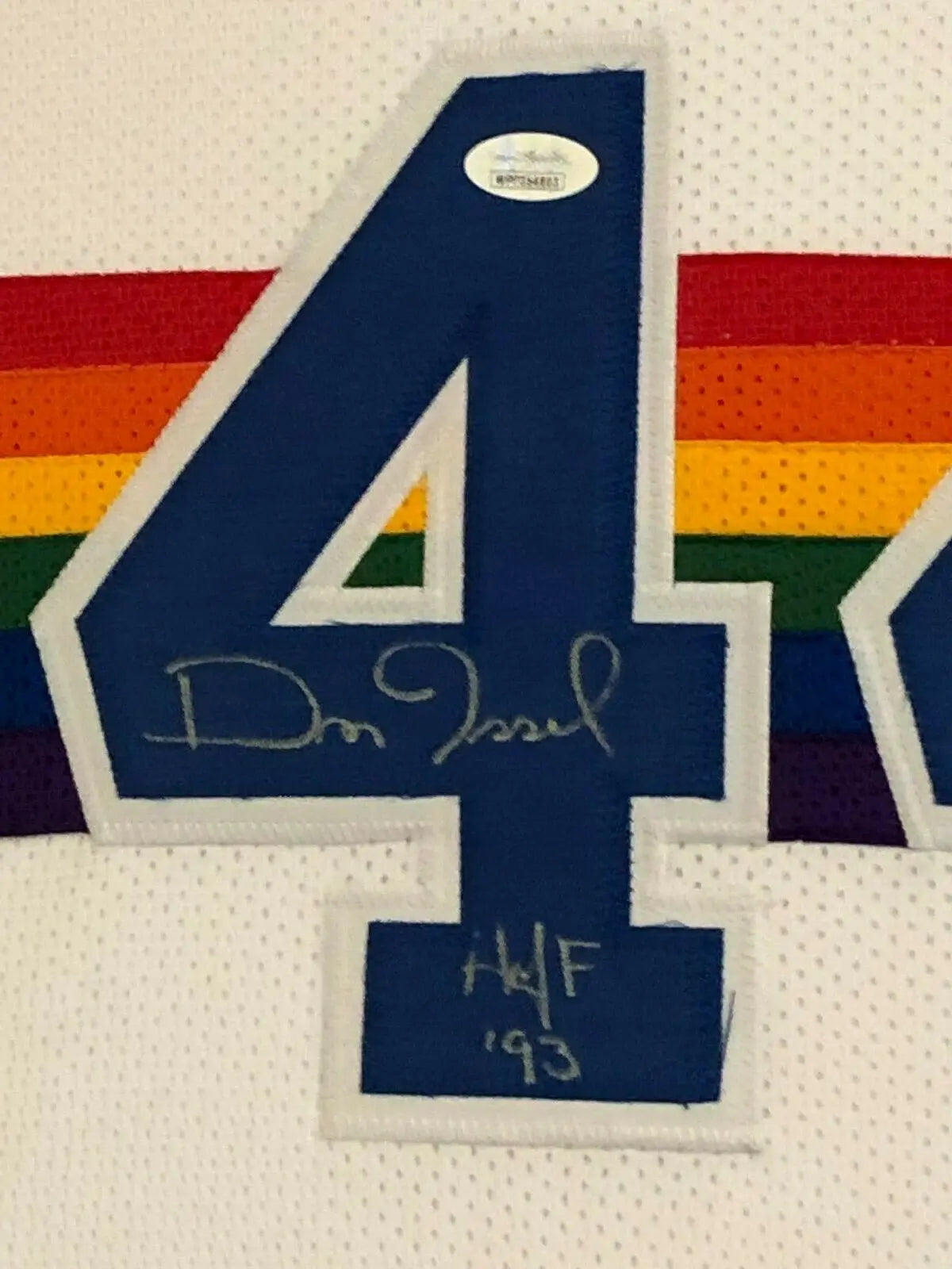 Dan Issel  HOF 93 Signed Denver Nuggets Custom Jersey (JSA