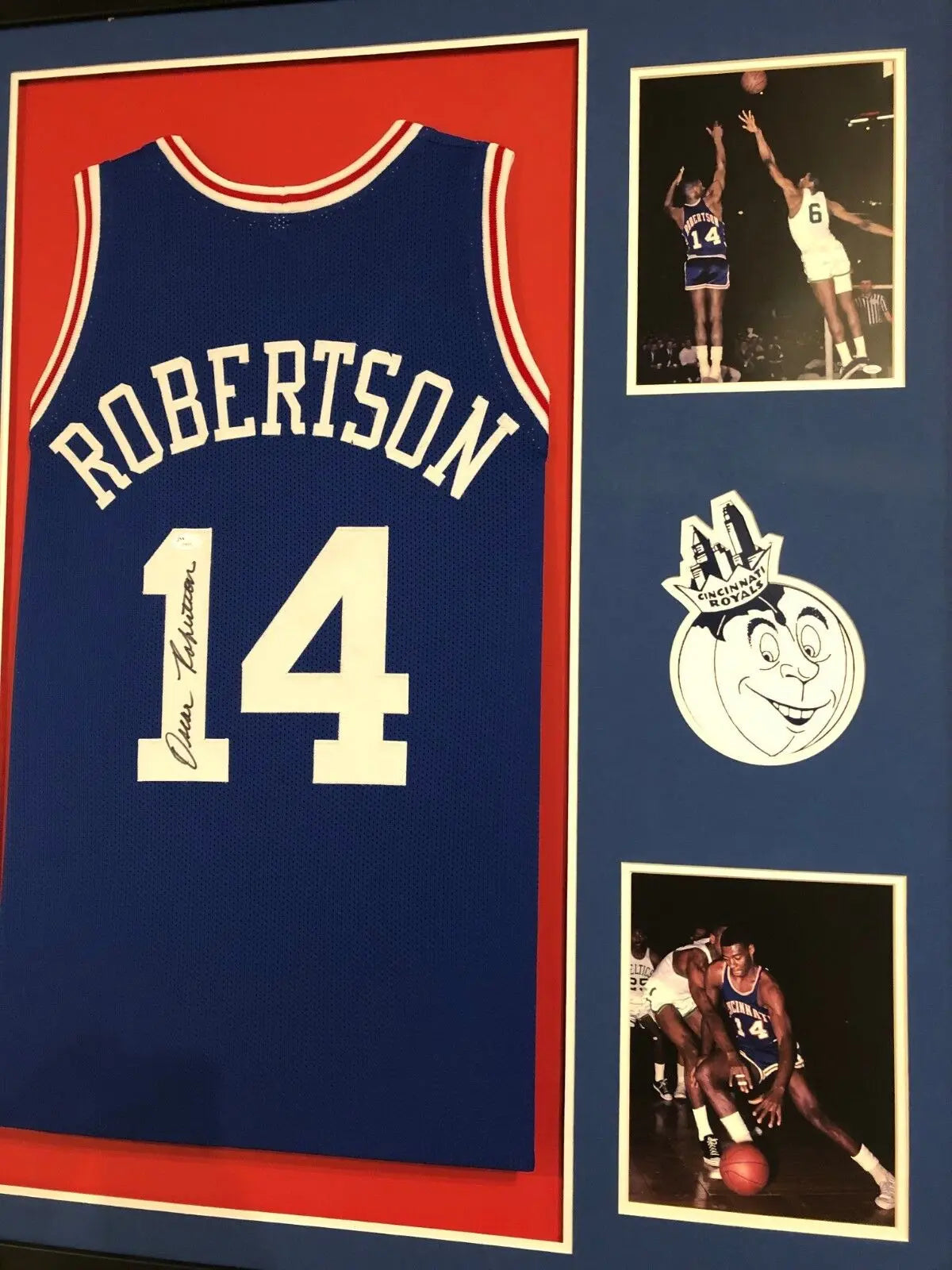 Oscar Robertson Signed Royals Jersey Tri Star Authentic