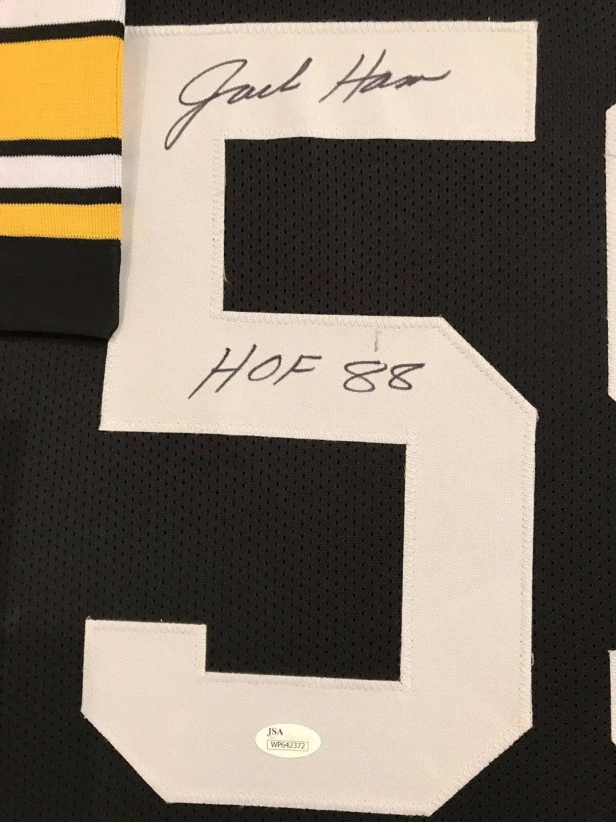 MVP Authentics Framed Jack Ham Autographed Signed Insc Pittsburgh Steelers Stat Jersey Jsa Coa 450 sports jersey framing , jersey framing