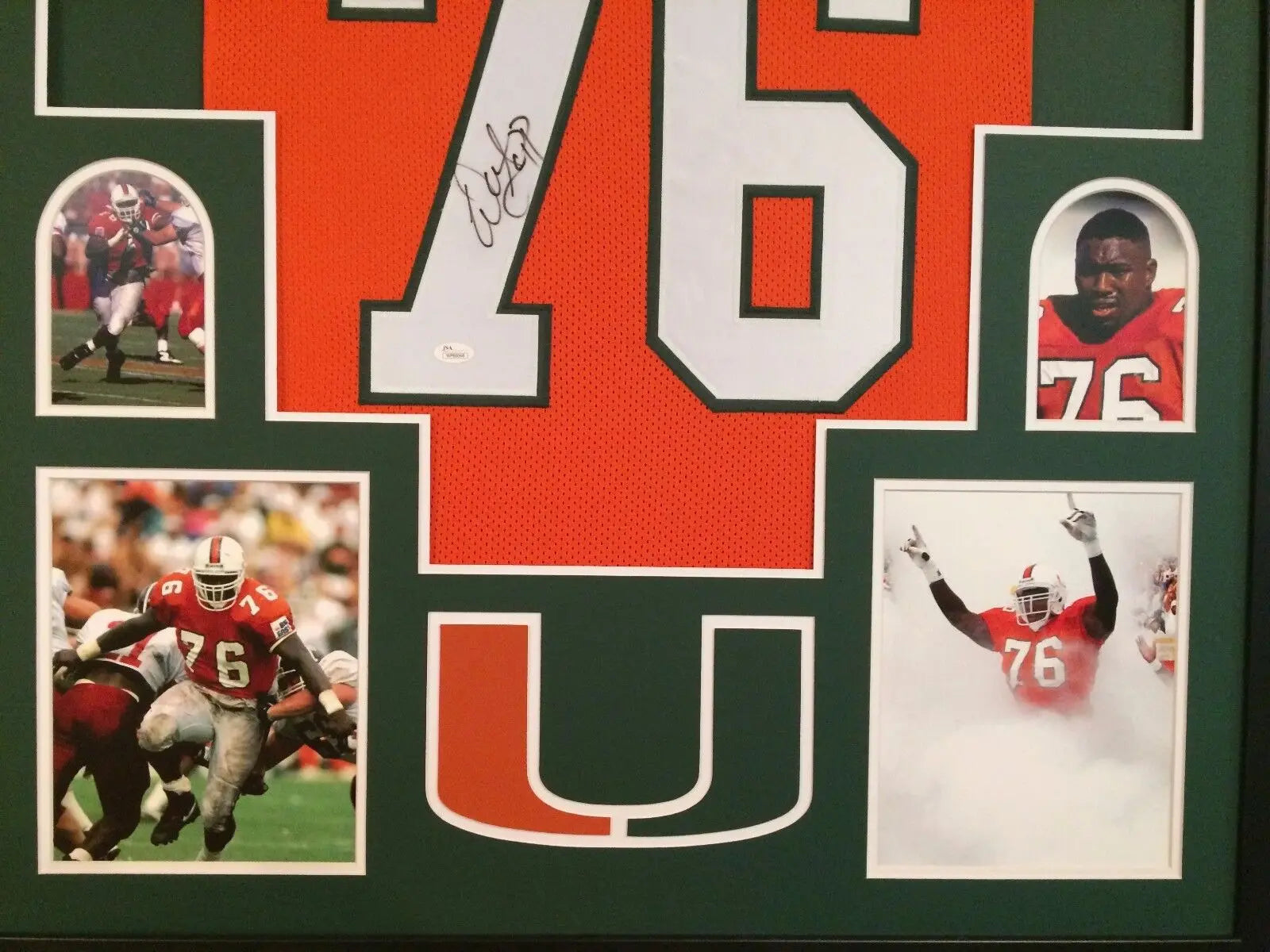 Warren Sapp Framed Jersey JSA Autographed Signed Miami Tampa 