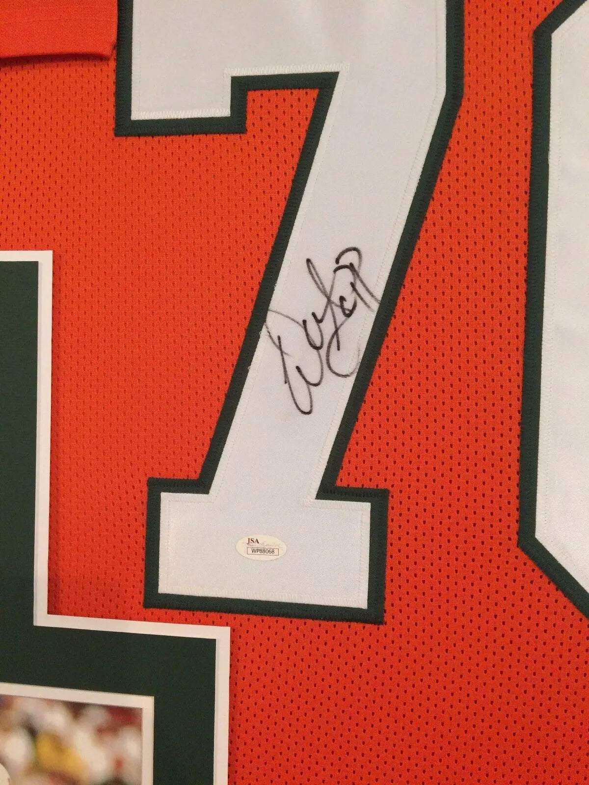 Warren Sapp Framed Jersey JSA Autographed Signed Miami Tampa 