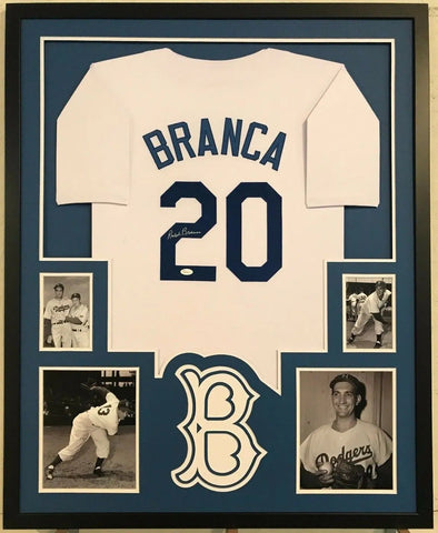 Ralph Branca Signed Dodgers Jersey. The man best-known for giving, Lot  #64066