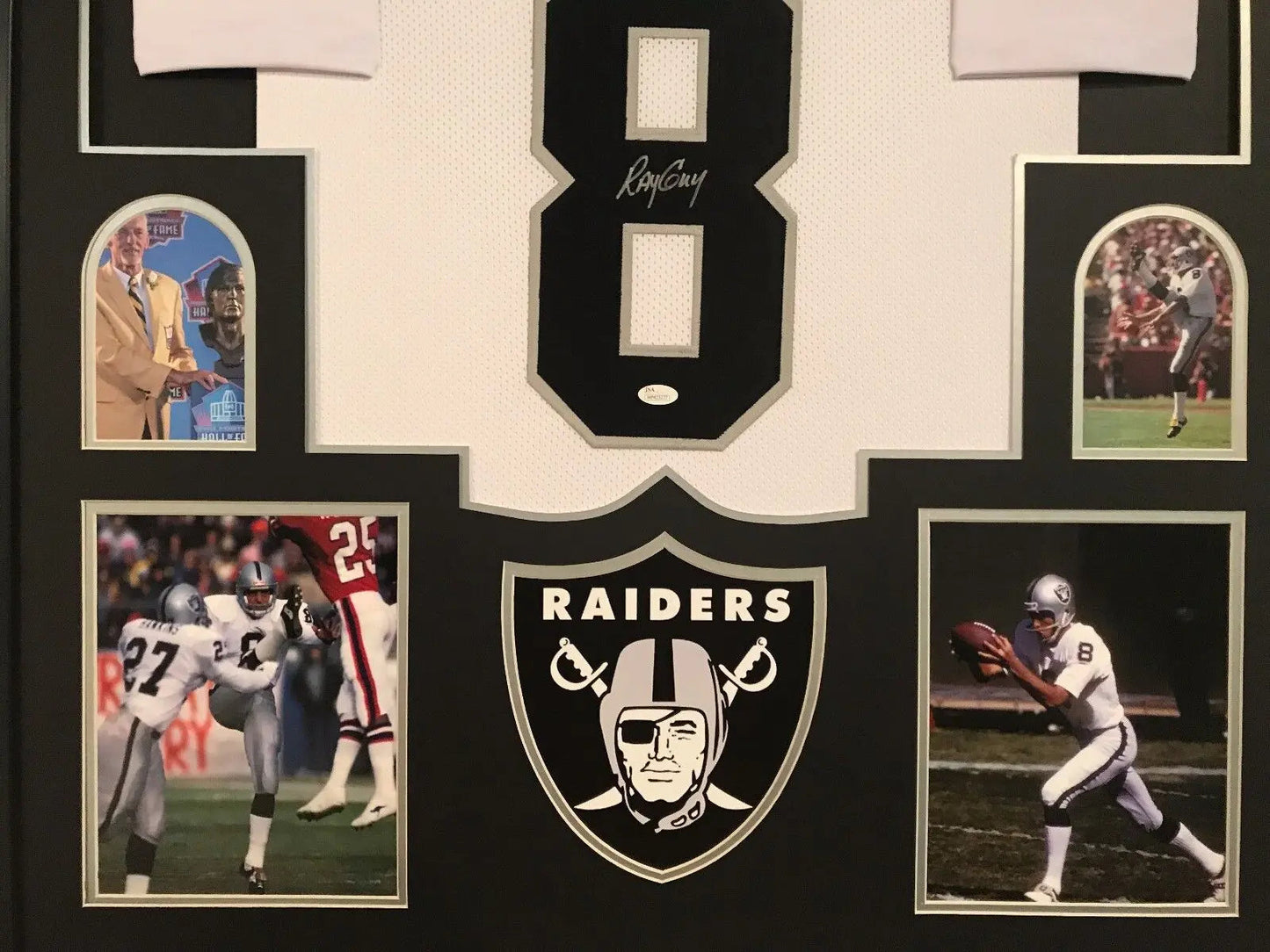 MVP Authentics Framed Ray Guy Autographed Signed Oakland Raiders Jersey Jsa Coa 360 sports jersey framing , jersey framing